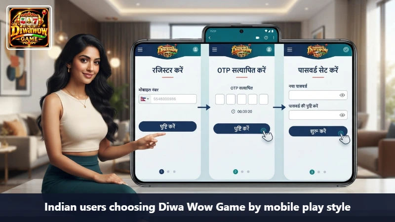 Indian users choosing Diwa Wow Game by mobile play style